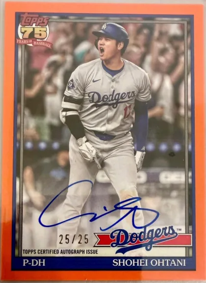 Shohei Ohtani autograph card